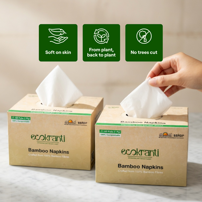 EcoKranti Bamboo Facial Napkins