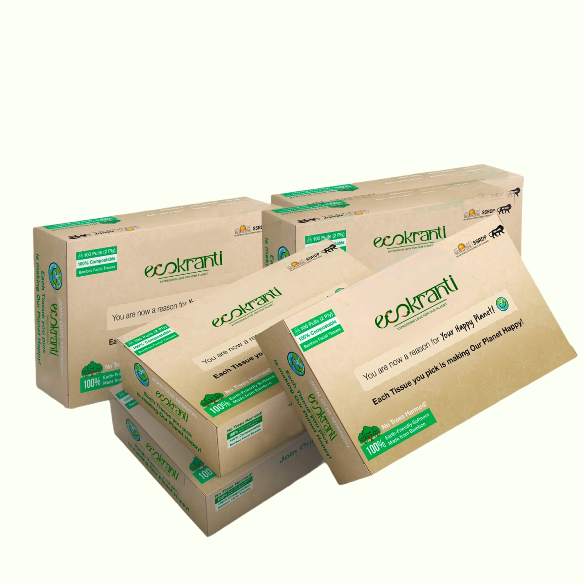 EcoKranti Bamboo Facial Tissue