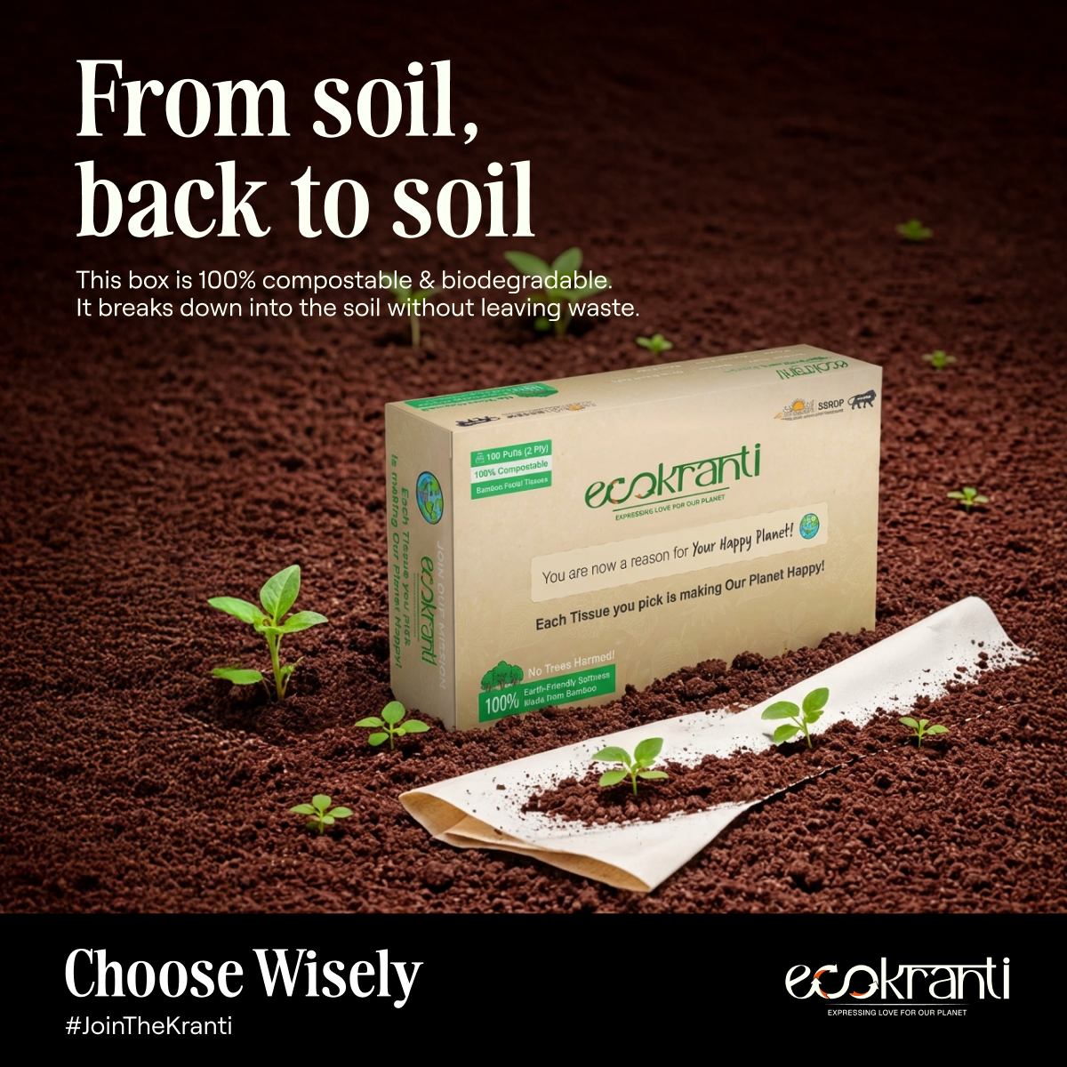 EcoKranti Bamboo Facial Tissue