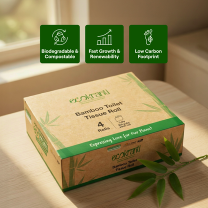 EcoKranti Bamboo Toilet Tissue Rolls