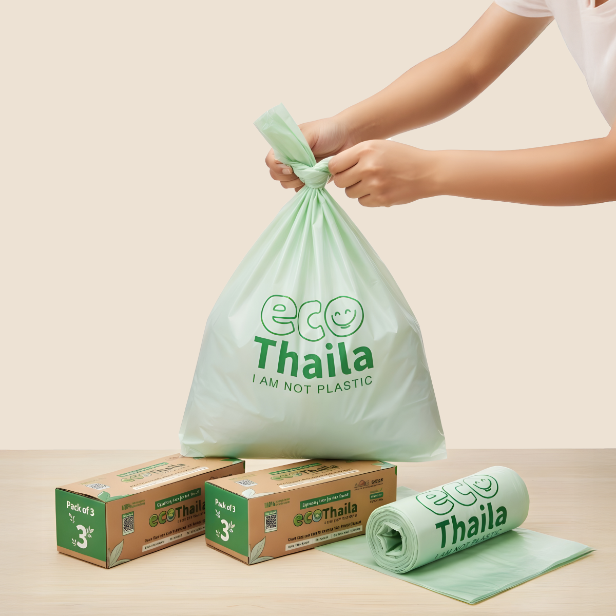 EcoKranti Tie Garbage bag with Handle