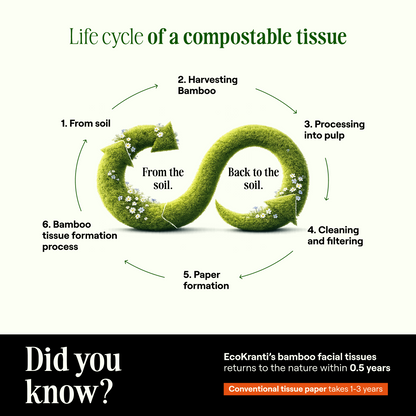EcoKranti Bagasse Facial Tissue