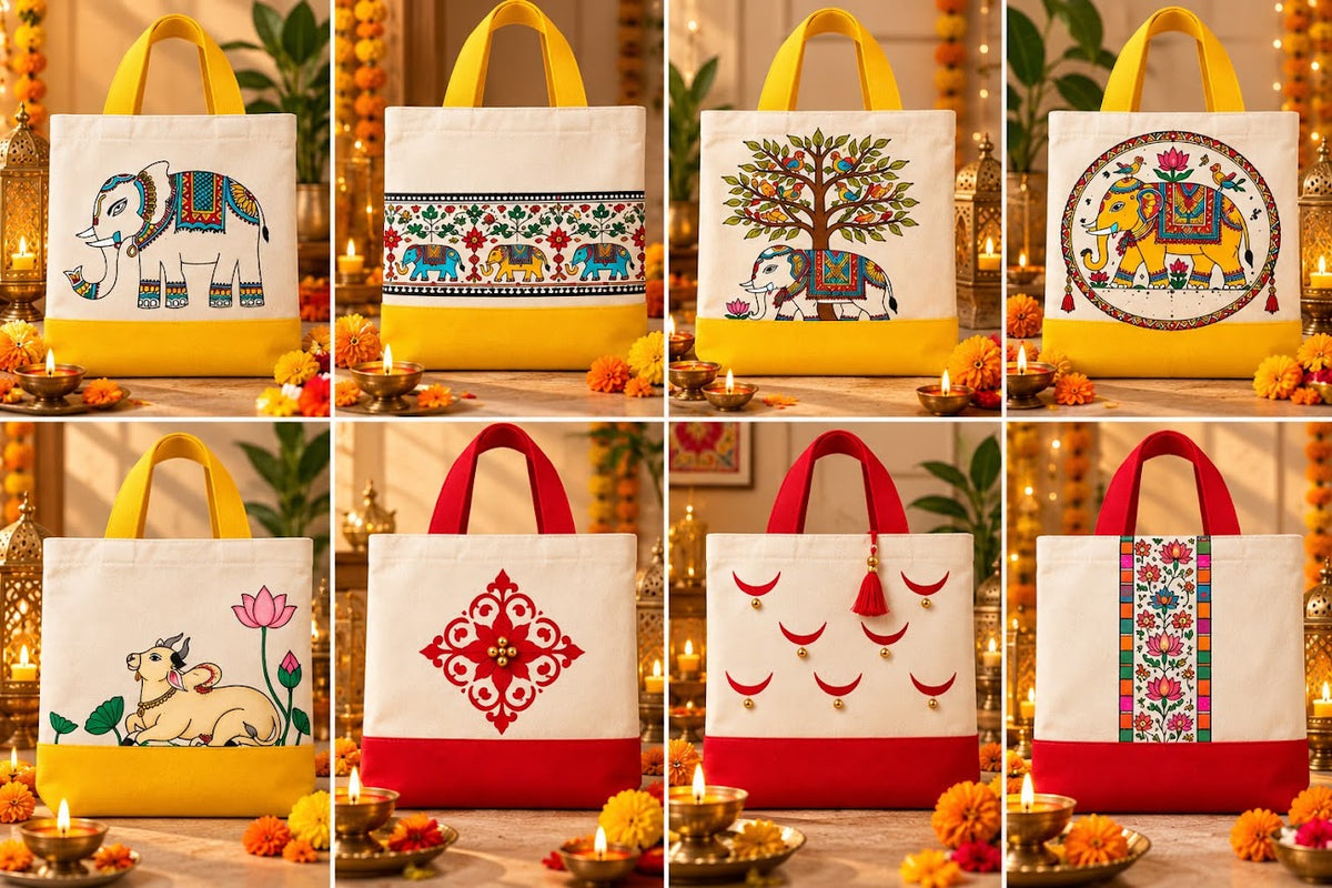 HandPainted Tote Bag