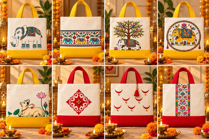 HandPainted Tote Bag